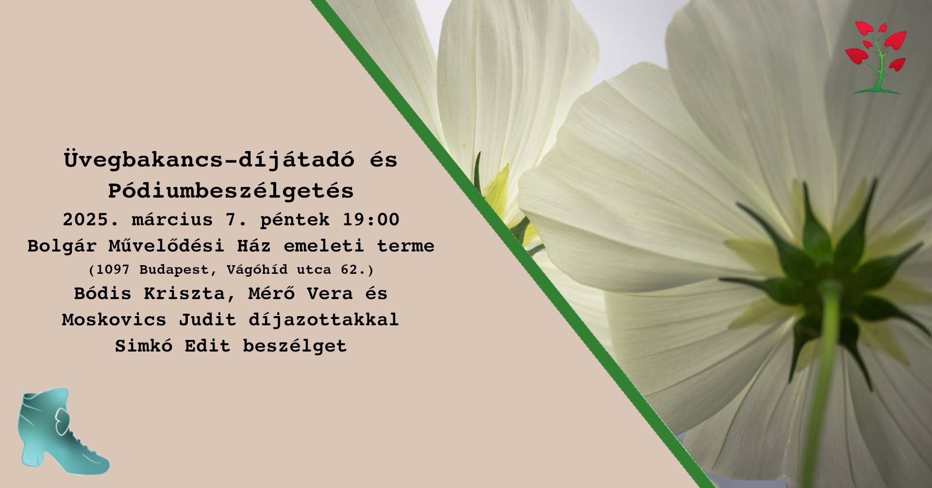 Idén harmadszor adjuk át az Üvegbakancs-díjat